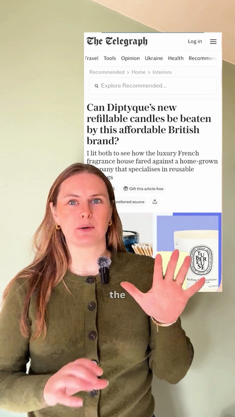 Ailis with the Telegraph piece